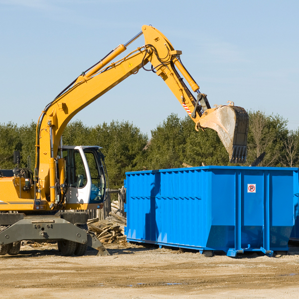 what size residential dumpster rentals are available in Kelayres Pennsylvania